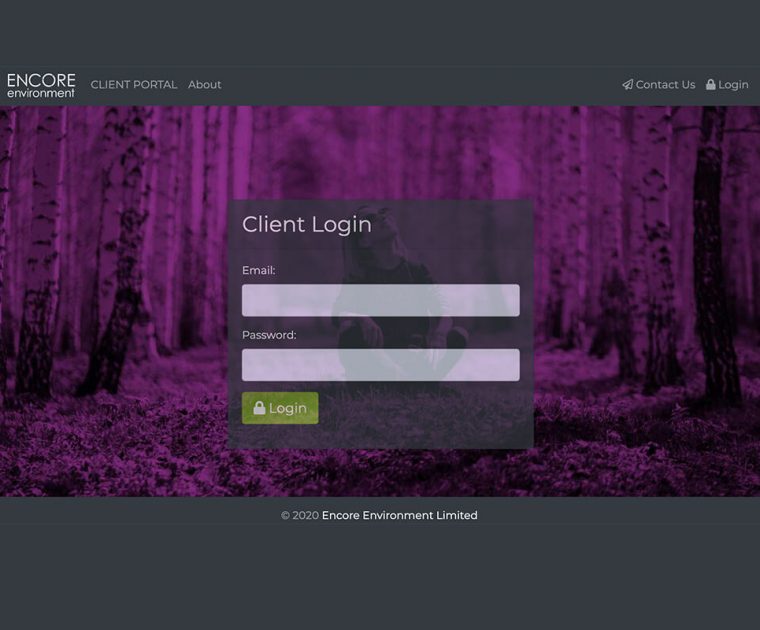 Encore Environment Client Portal